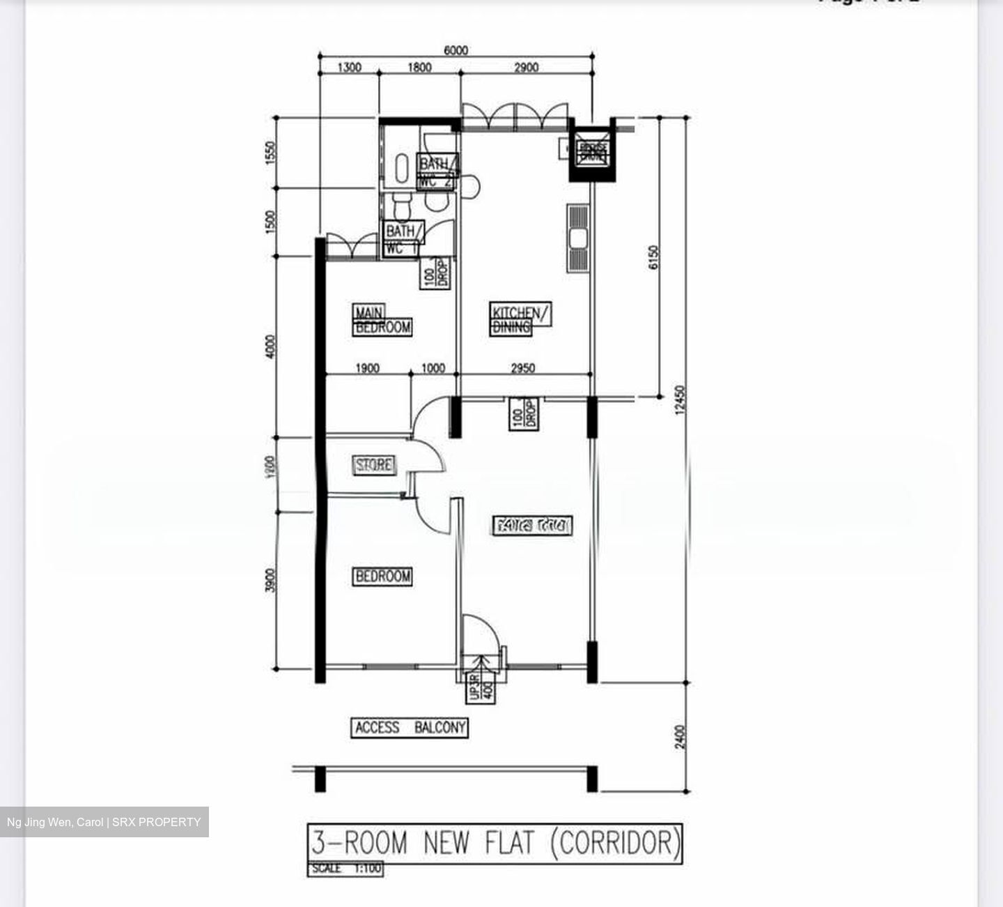 Blk 537 Bedok North Street 3 (Bedok), HDB 3 Rooms #555319001